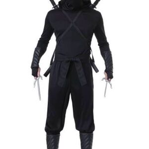 Adult Men's Plus Size Stealth Ninja Costume 2XL
